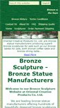 Mobile Screenshot of bronze-sculpture.net