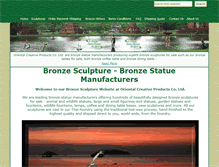 Tablet Screenshot of bronze-sculpture.net